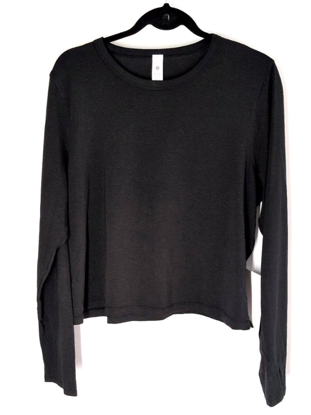 Lululemon Classic Fit Cotton Blend Long Sleeve tee black 12 NWT